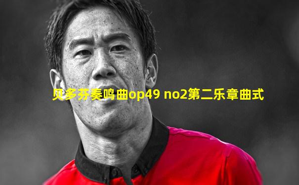 贝多芬奏鸣曲op49 no2第二乐章曲式